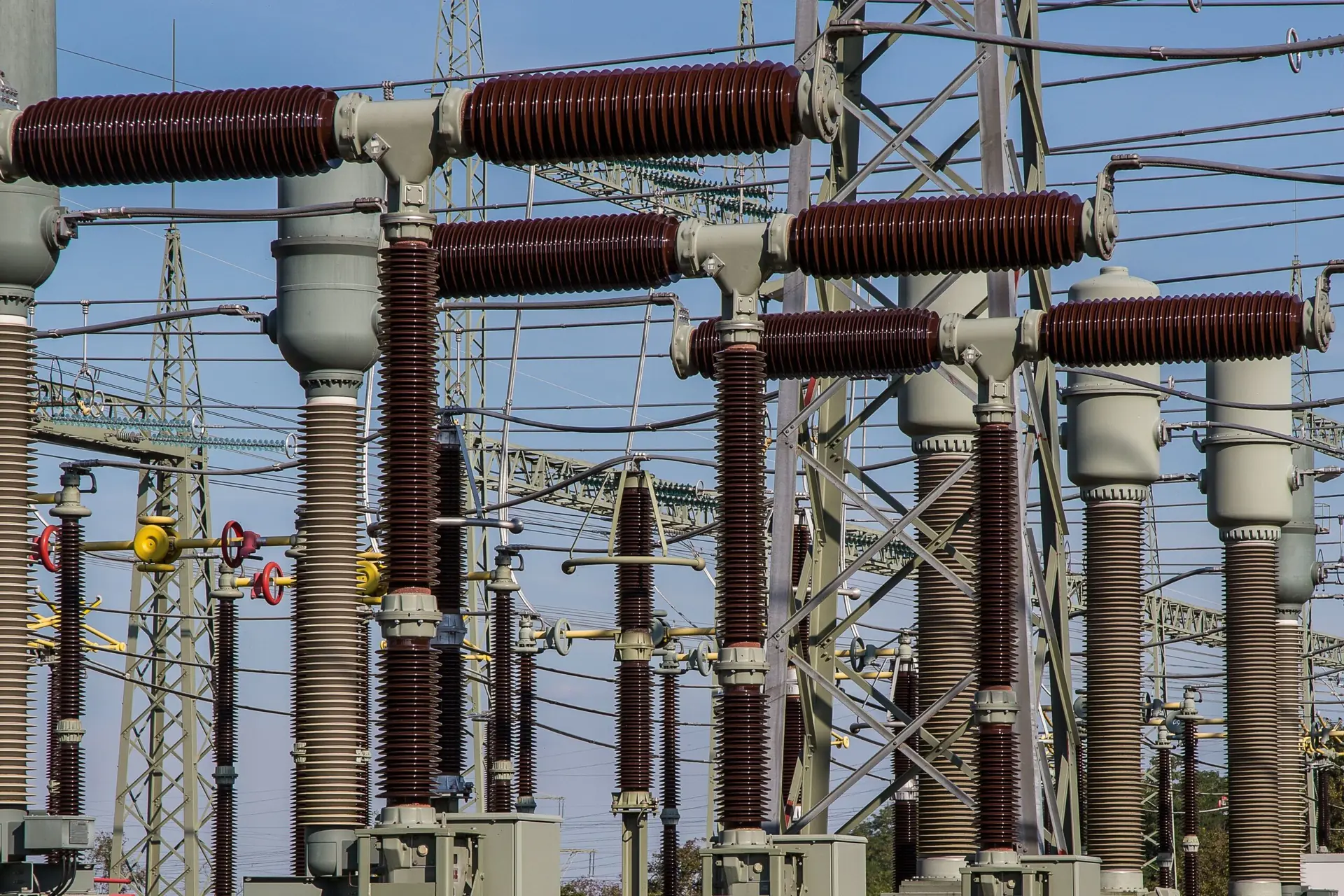 High-voltage electrical substation equipment